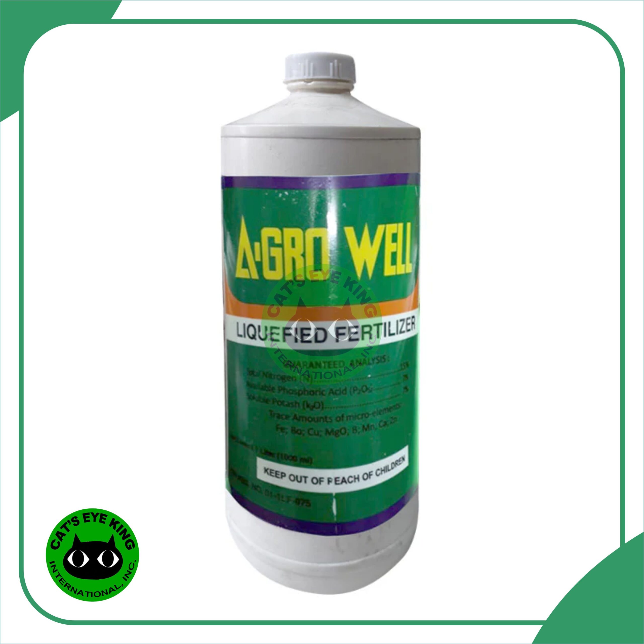 Agro Well Liquefied Foliar Fertilizer | Foliar Fertilizer | Nitrogen | Phosphate | Potassium – 1 liter