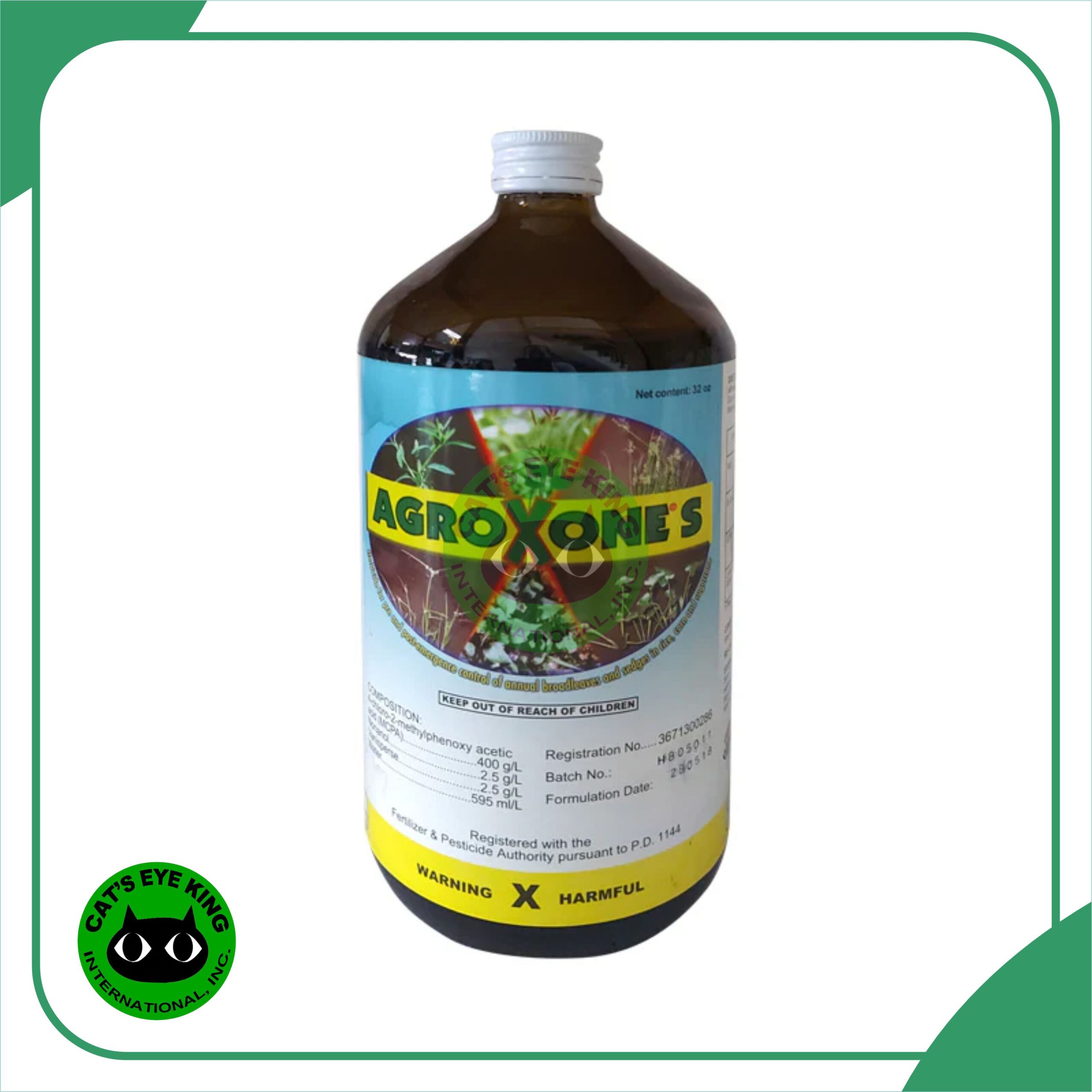 AgroXone | 2-METHYL-4-CHLOROPHENOXYACETIC ACID (MCPA) | Herbicide | Weed Killer – 1 liter