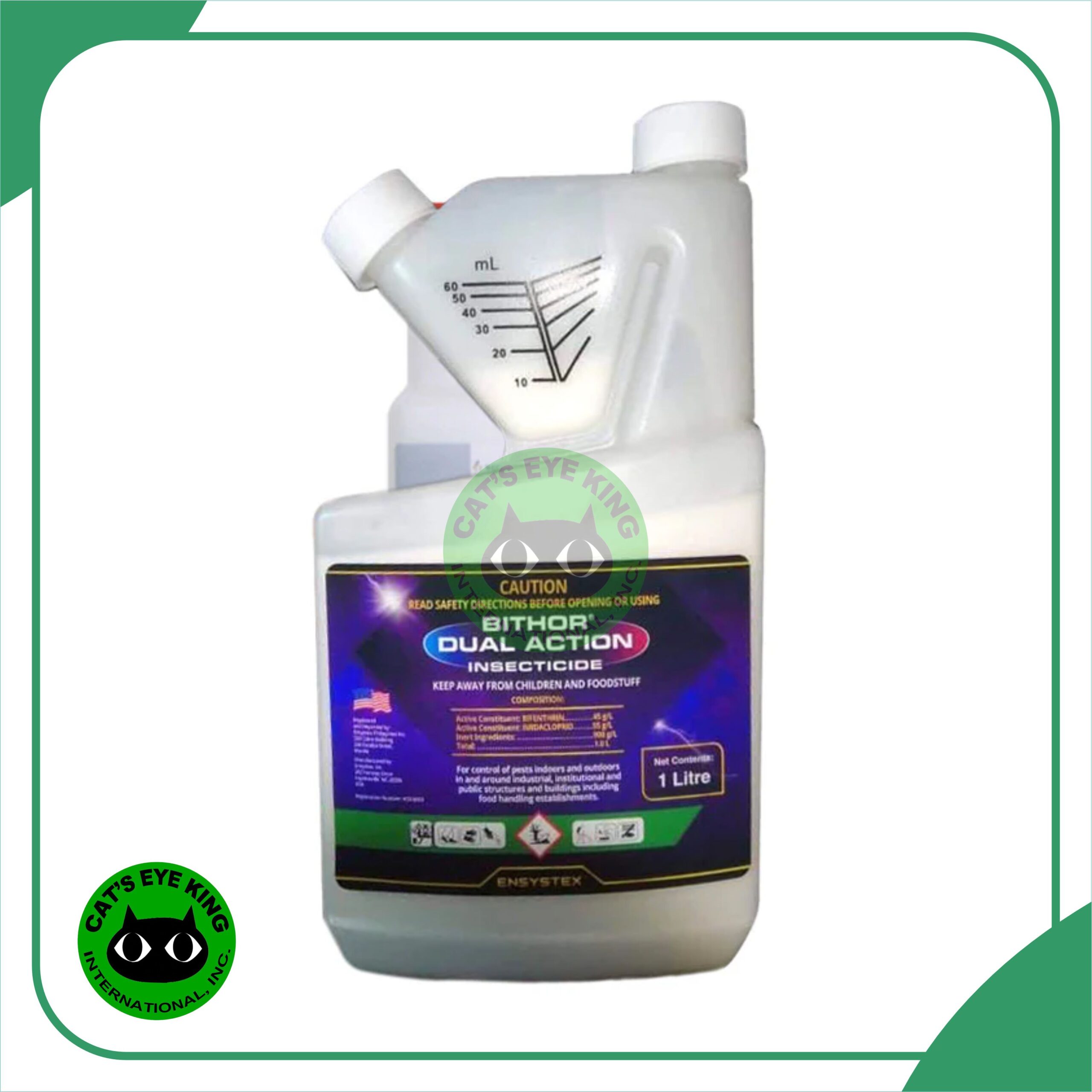 Bithor Dual Action | Bifenthrin | Imidacloprid | Cockroach & Fly Control – 1 liter