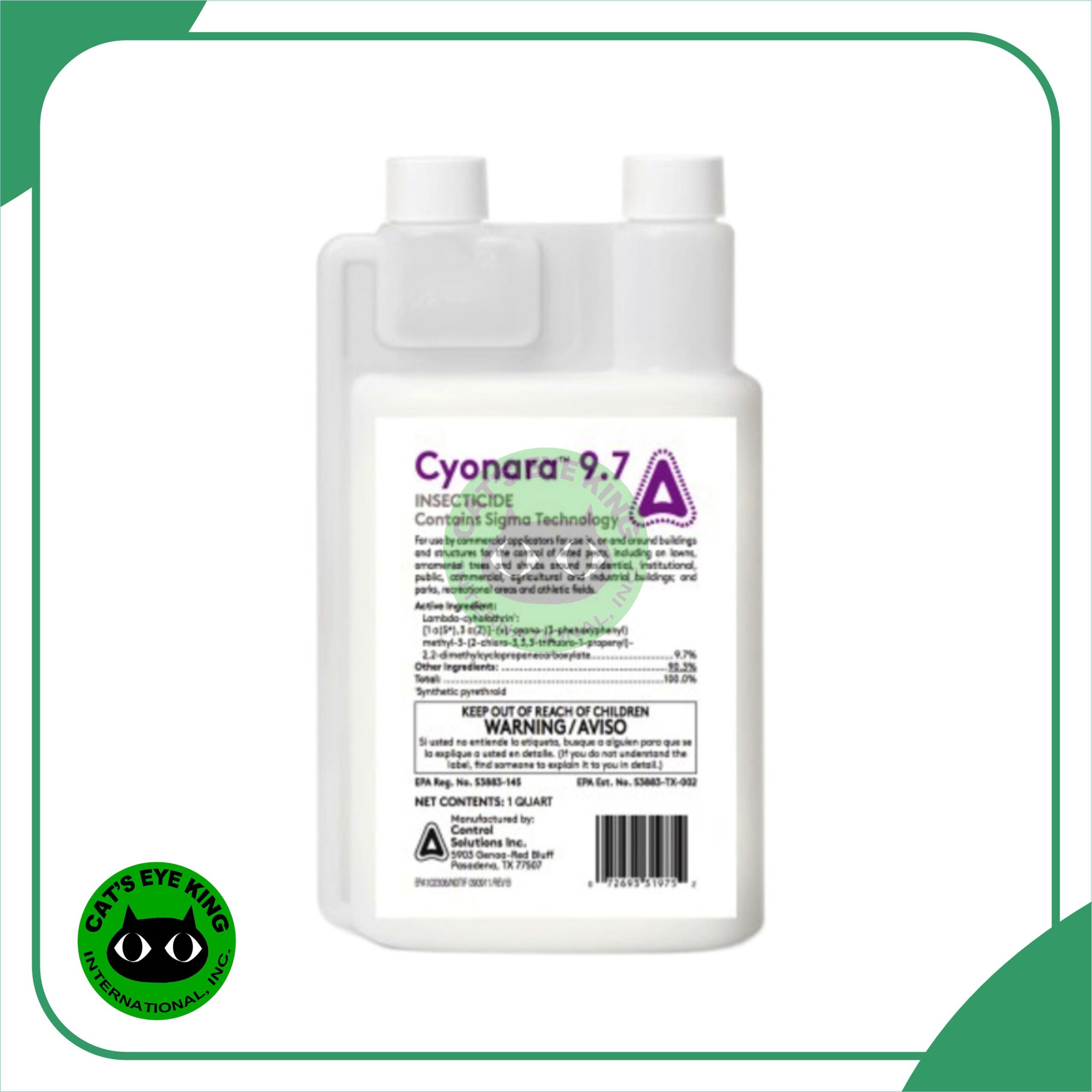 Cyonara 9.7 CS | Control Solutions | Bedbugs and General Pest Control – 1 liter