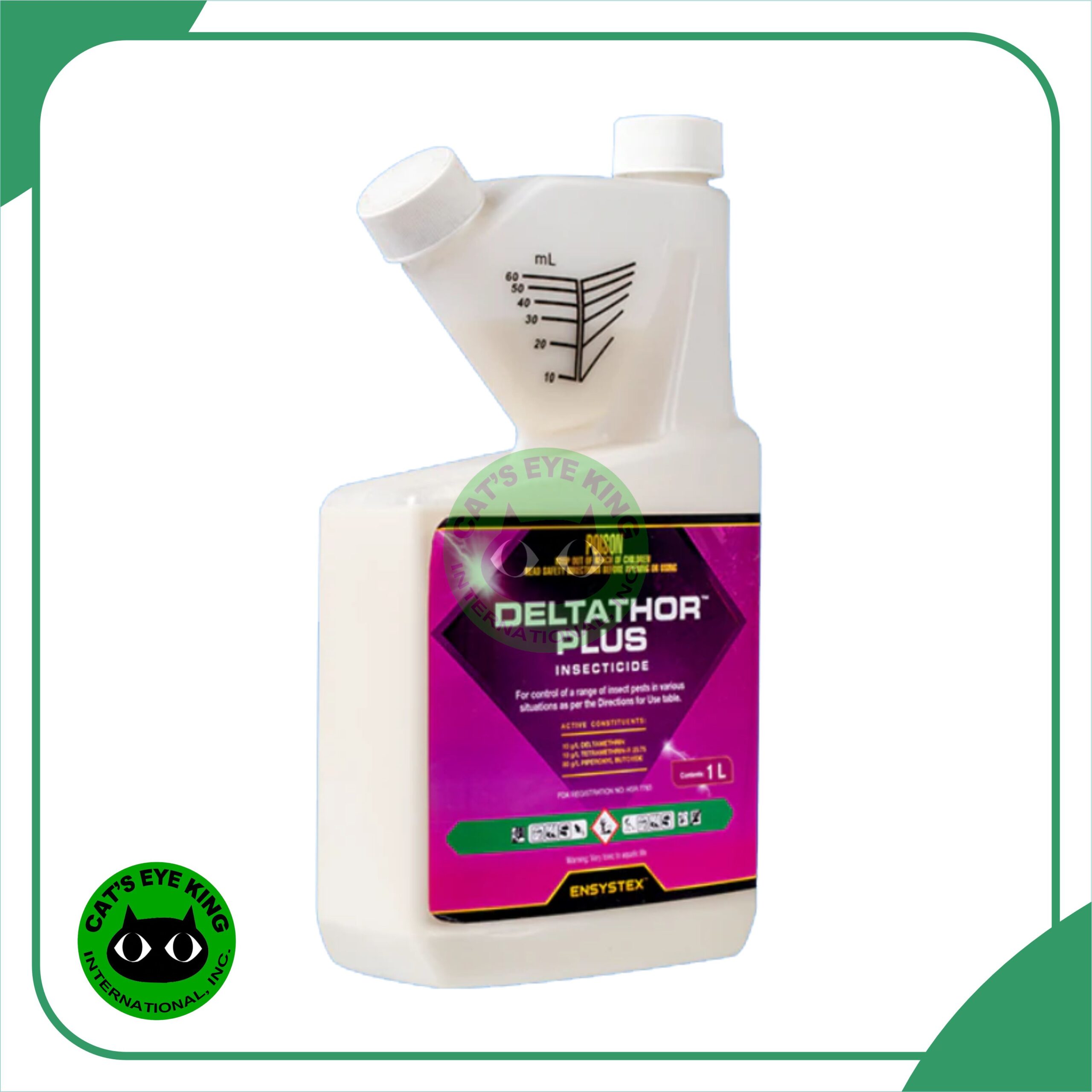 DELTATHOR PLUS – Deltamethrin | Tetramethrin-R | Piperonyl Butoxide – General Pest Control -1 liter