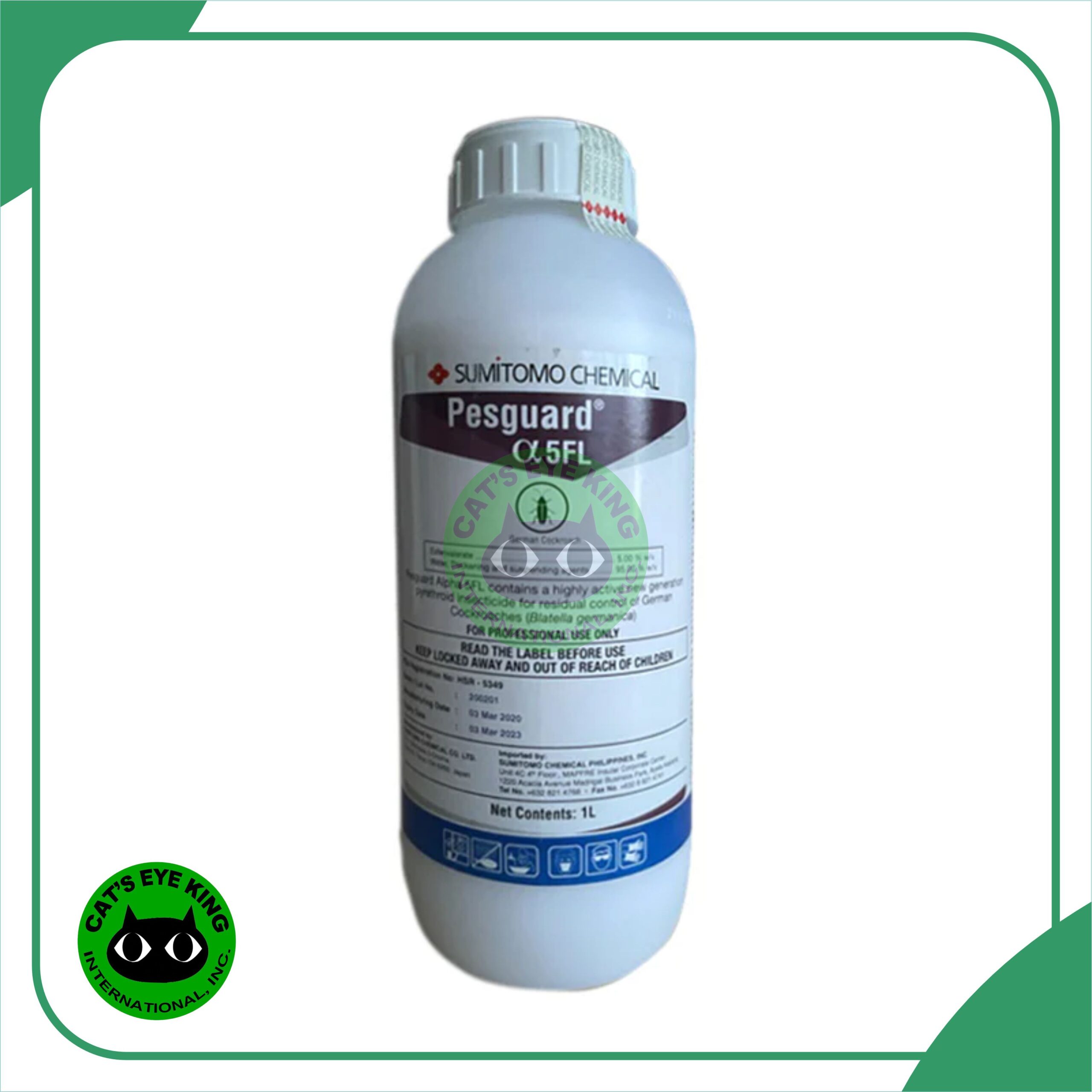 Pesguard Alpha 5FL – Esfenvalerate – Cockroach Control – 1 liter