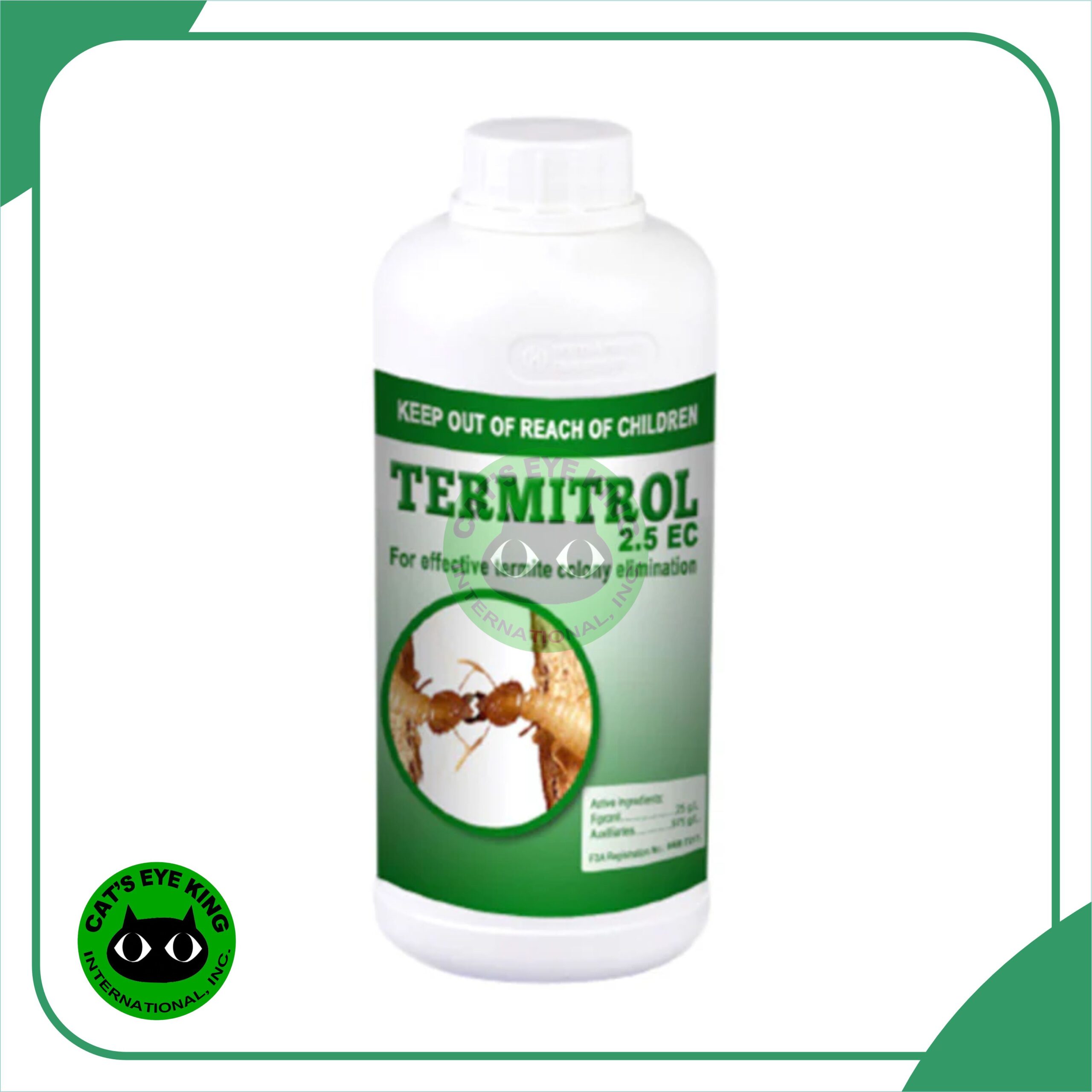 Termitrol 2.5EC – Fipronil – Soil Poisoning (Pre & Post Construction) – 1 Liter