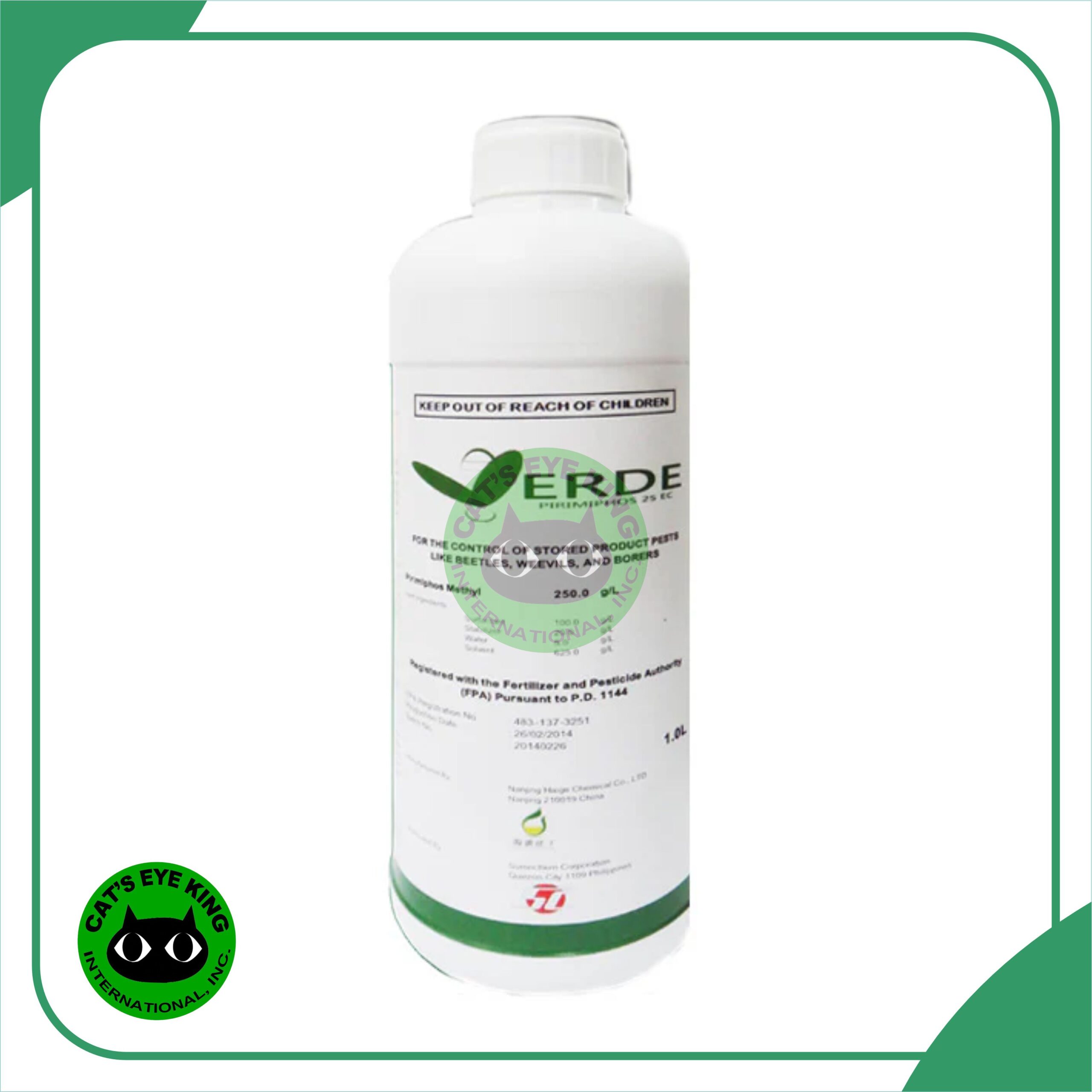 VERDE PRIMIPHOS 25EC | Primiphos Methyl | Stored Product Pest | General Pest Control 1 liter