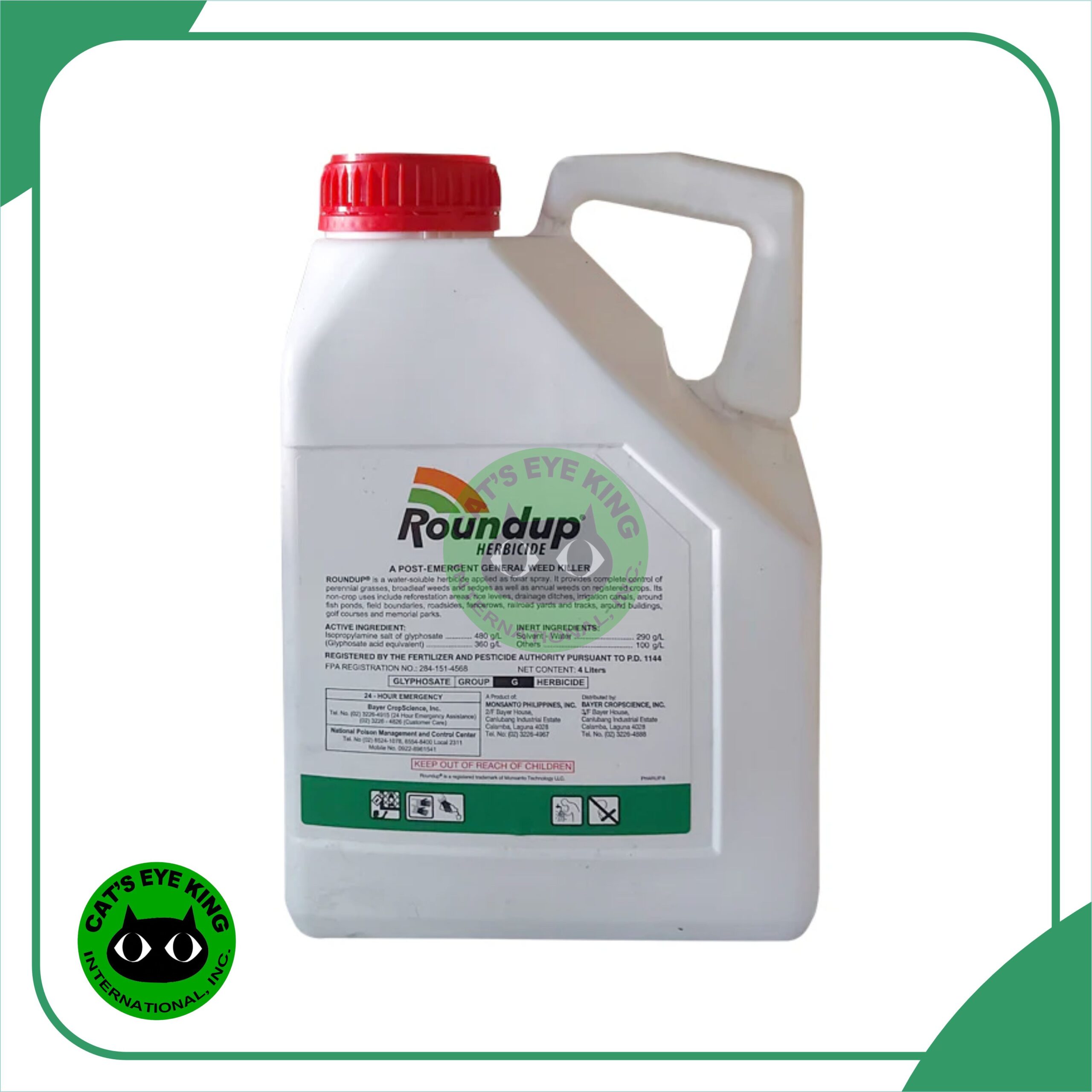 ROUND UP GLYPHOSATE NON SELECTIVE WEED KILLER – 1 liter / 4 liters